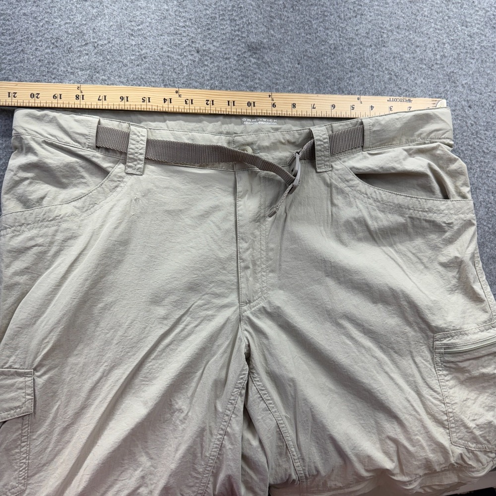 Columbia Silver Ridge Convertible Pants Men 40x29 Belted Hiking Cargo Beige Work - Picture 3 of 12